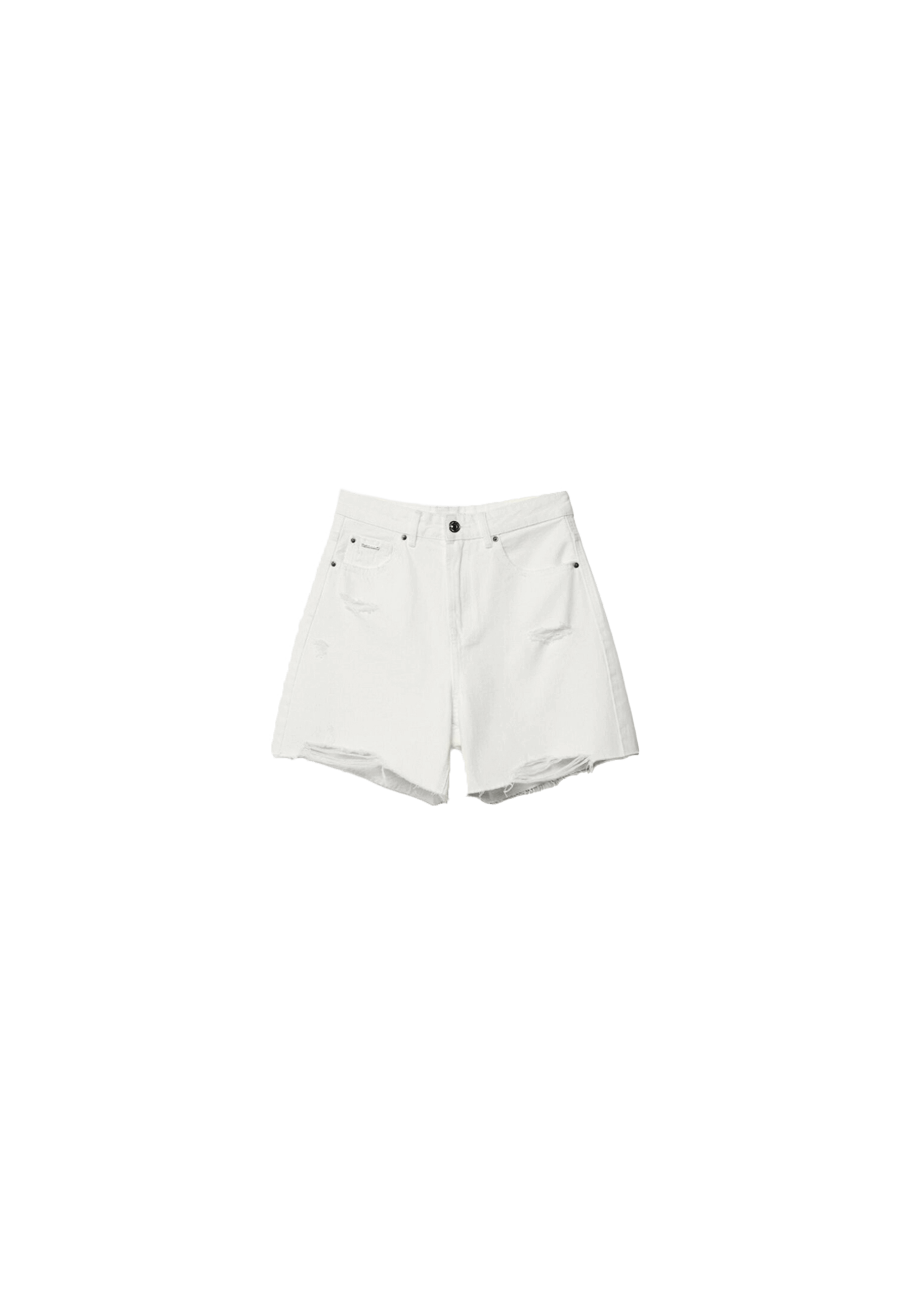 D93 Longline shorts — White