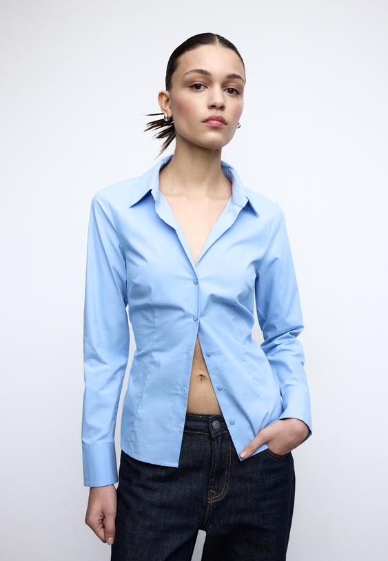 camisa basica fitted