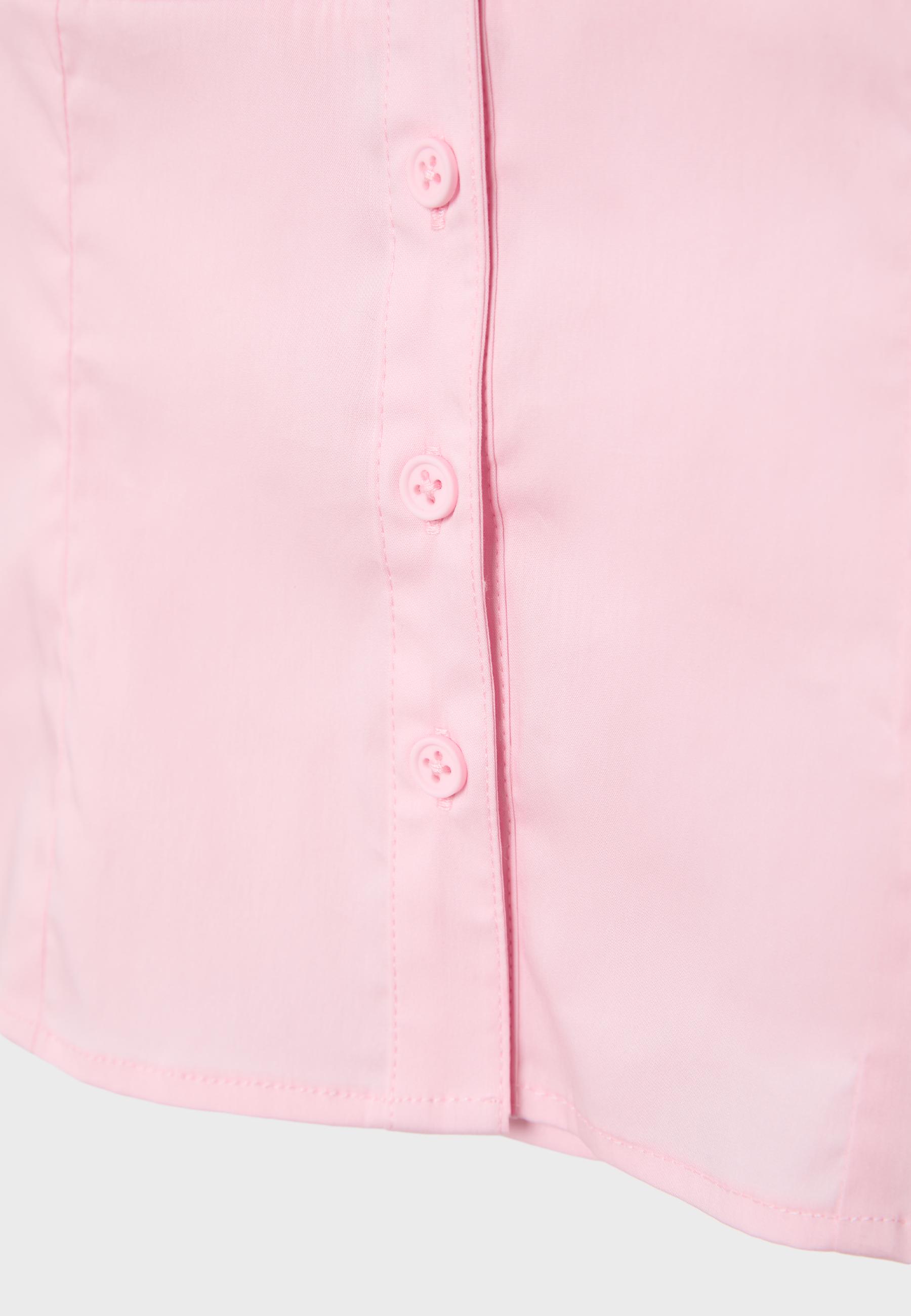 Fitted short sleeve shirt — Pastel pink