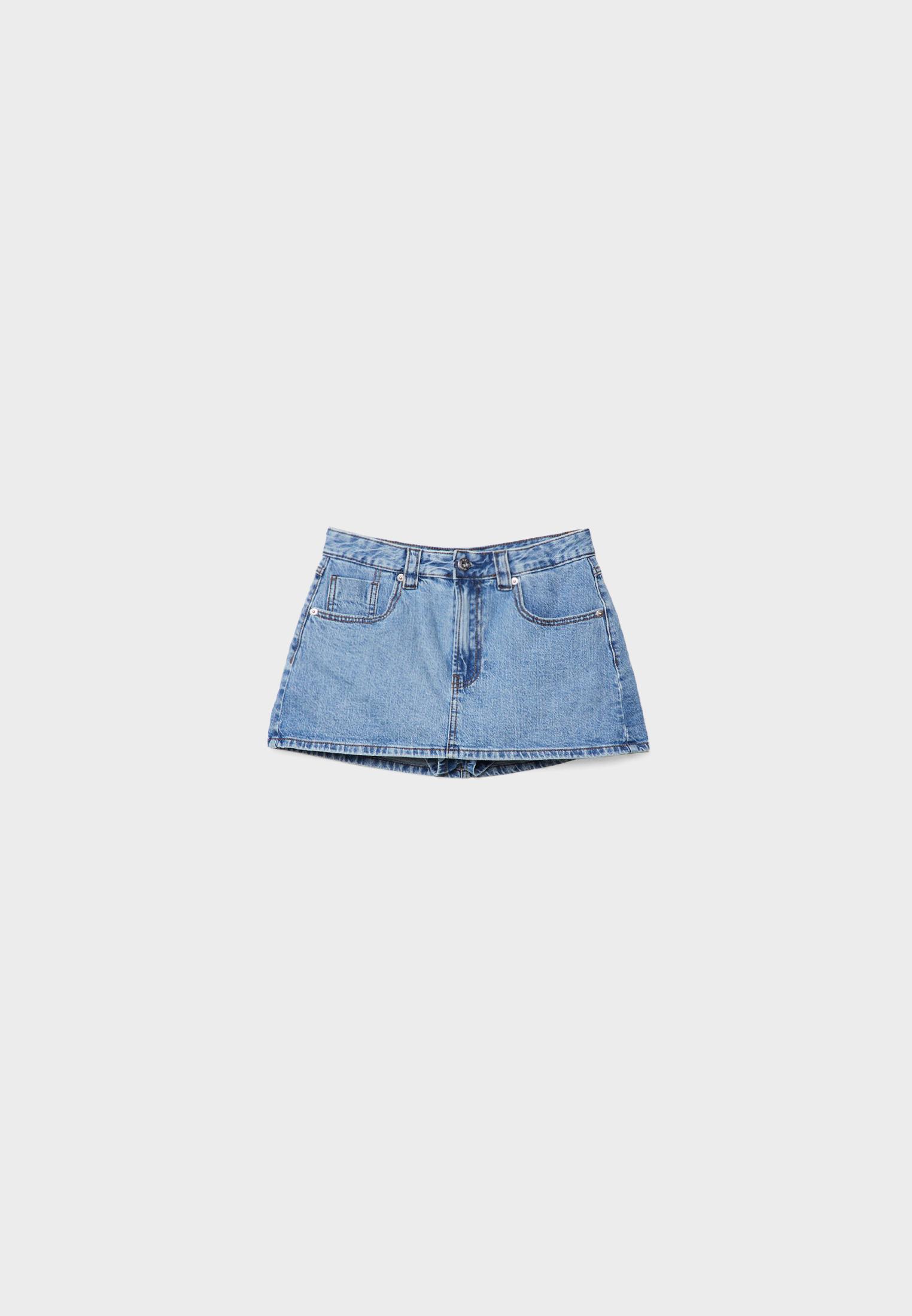 D62 denim şort etek - Görsel 12