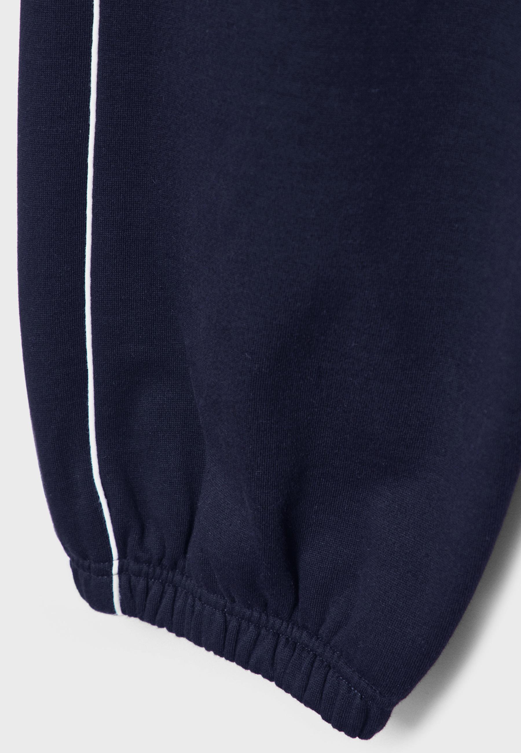 Piping jogger trousers — Navy blue