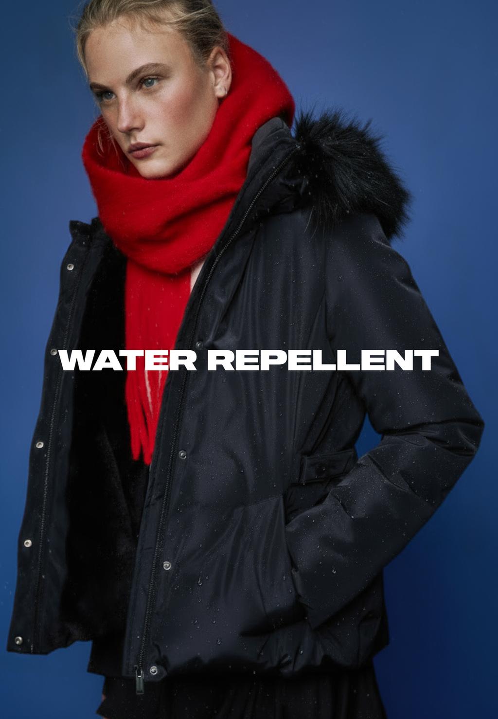 Slim Fit Padded Jacket with faux fur hood