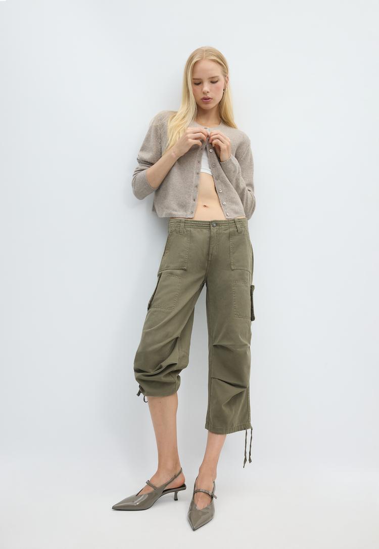 soft touch tricot vest met knopen