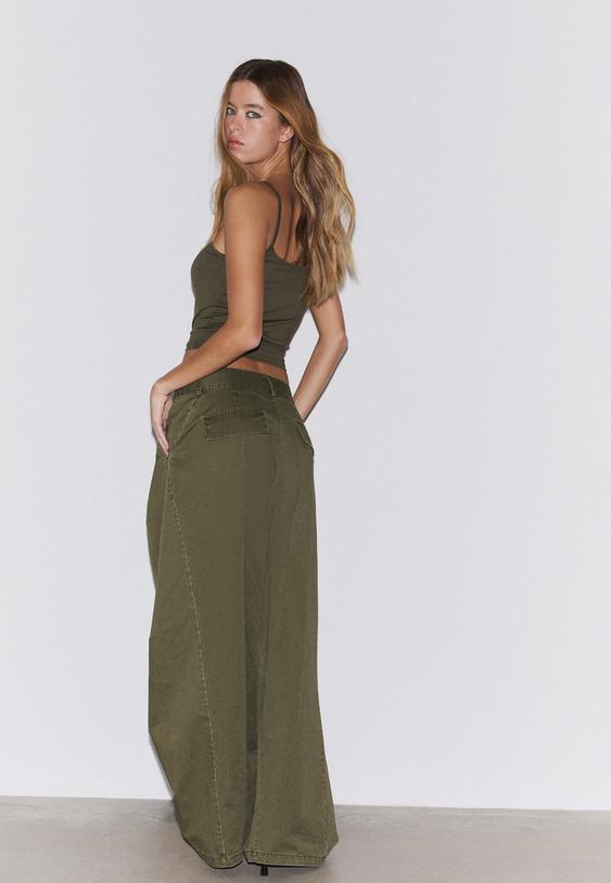pantalon barrel 100  coton
