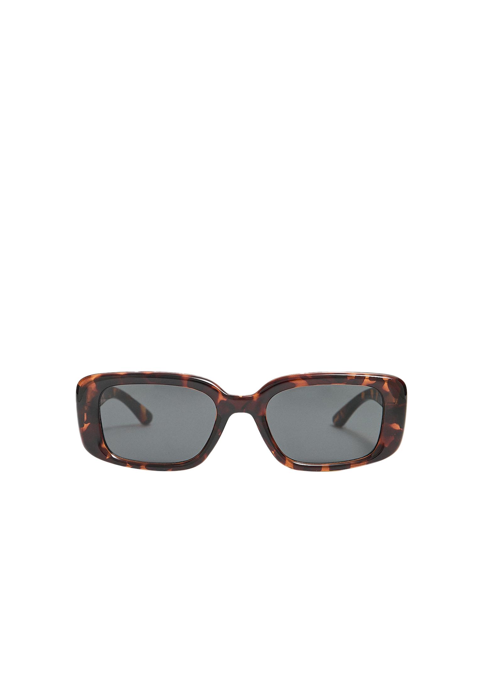 Tortoiseshell rectangular sunglasses — Brown