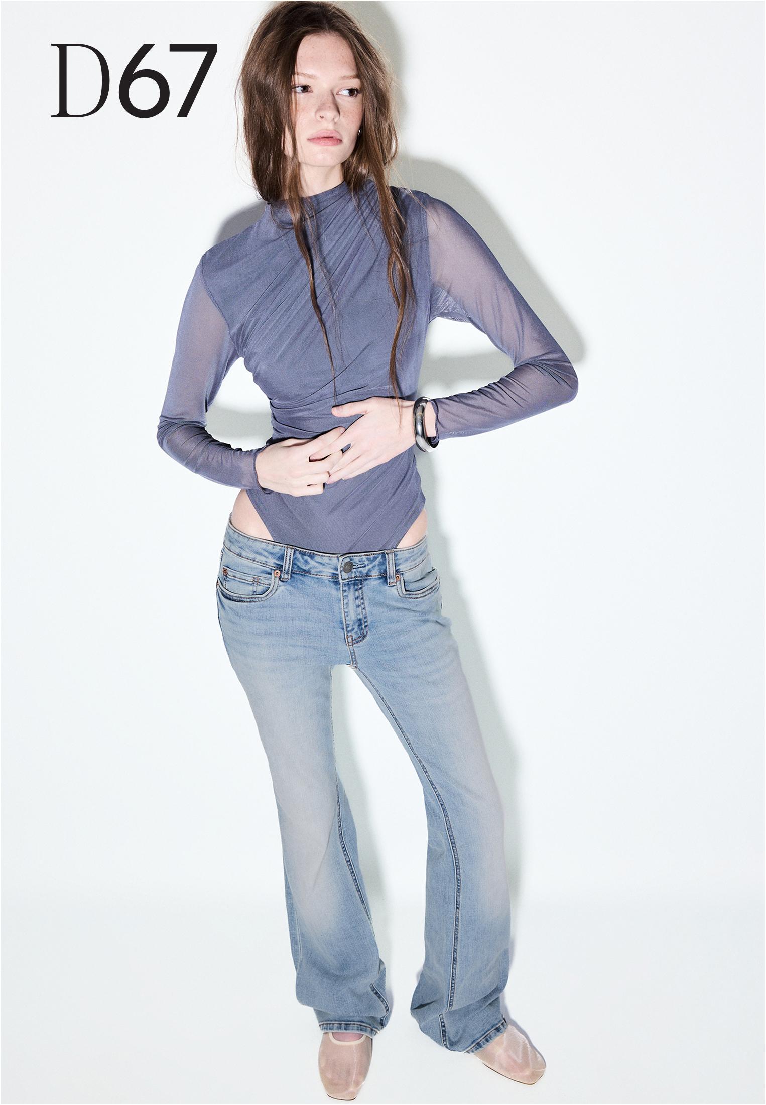 D67 dar kesim bootcut jean - Görsel 11
