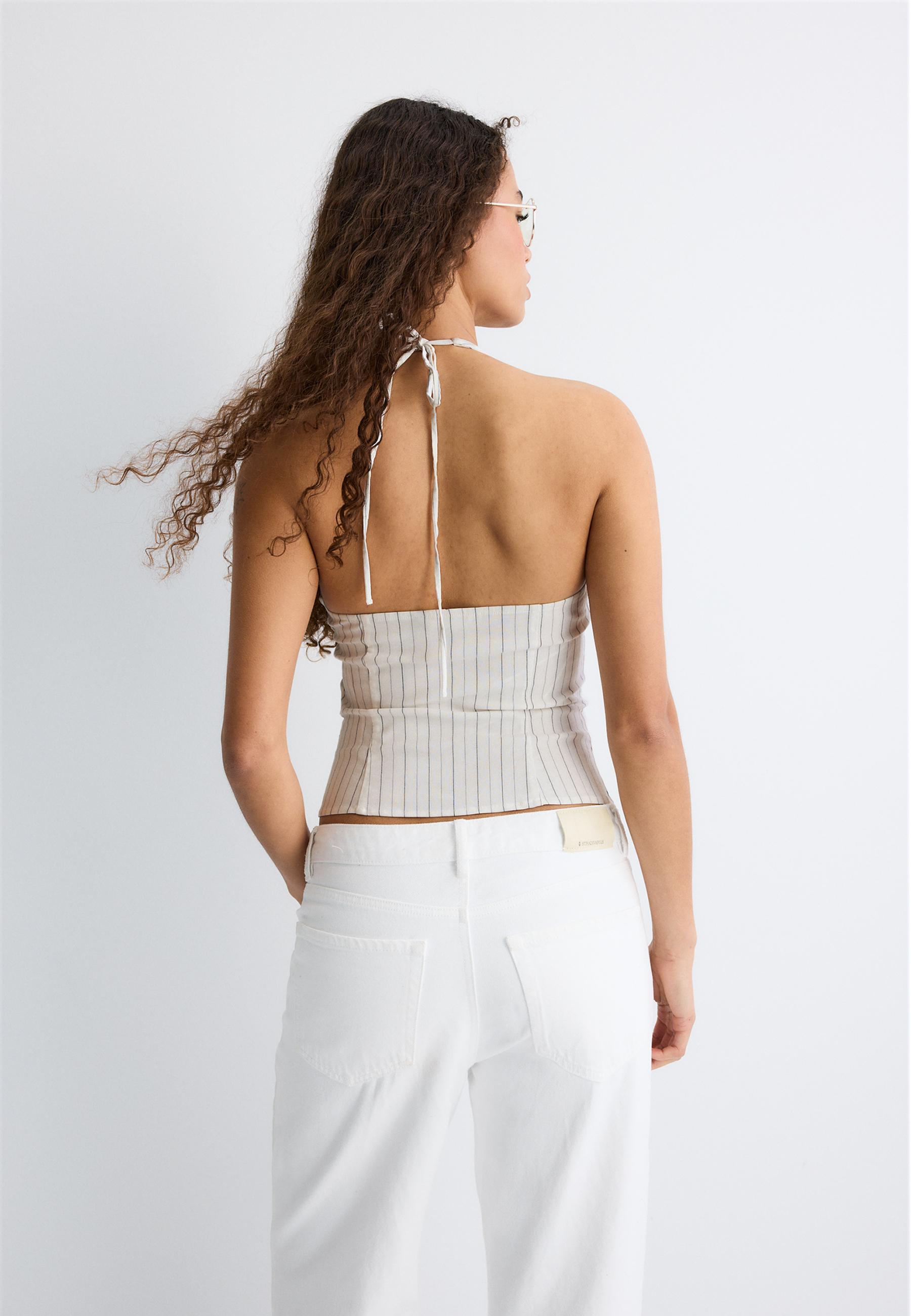 Bengaline halter top — White