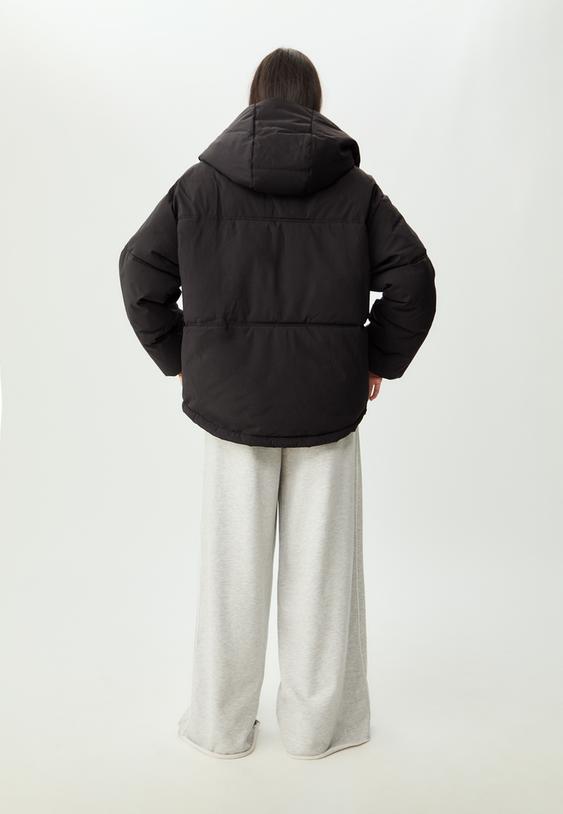 cazadora oversize acolchada capucha