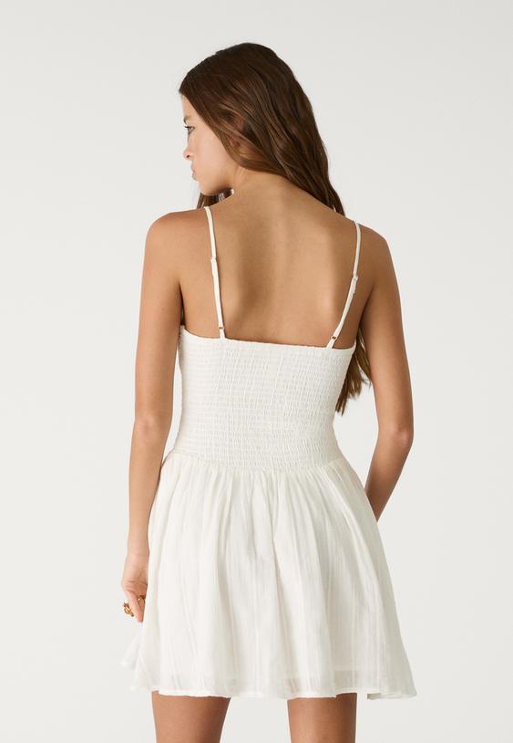 korte jurk met bandjes