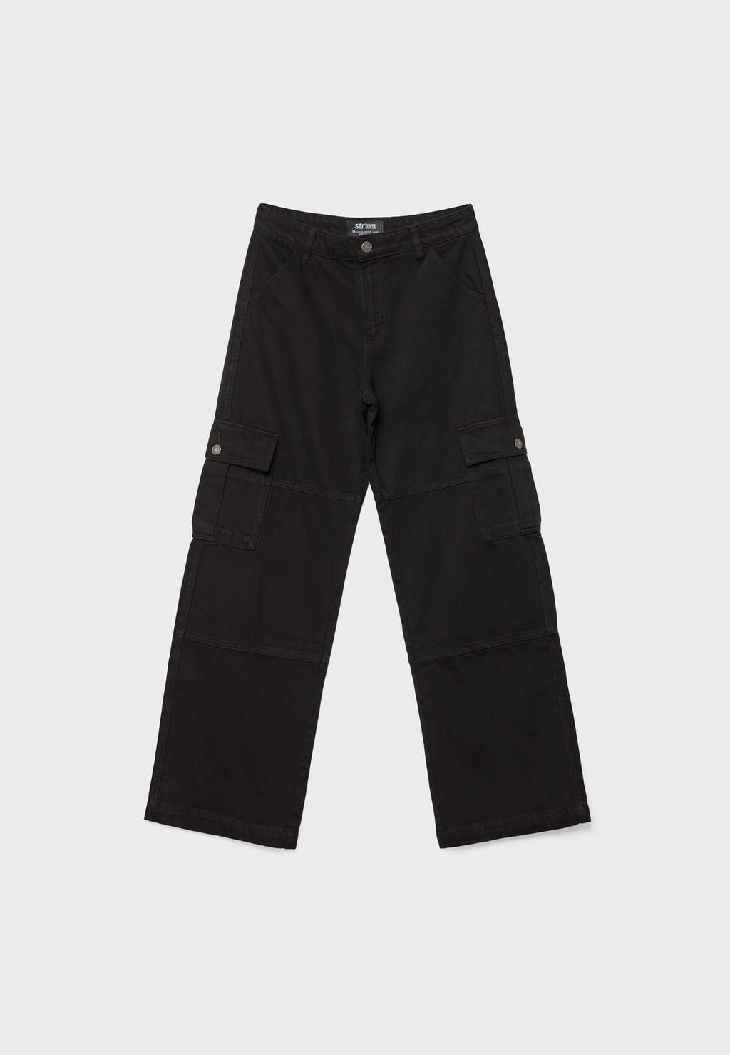 Straight-leg cargo trousers