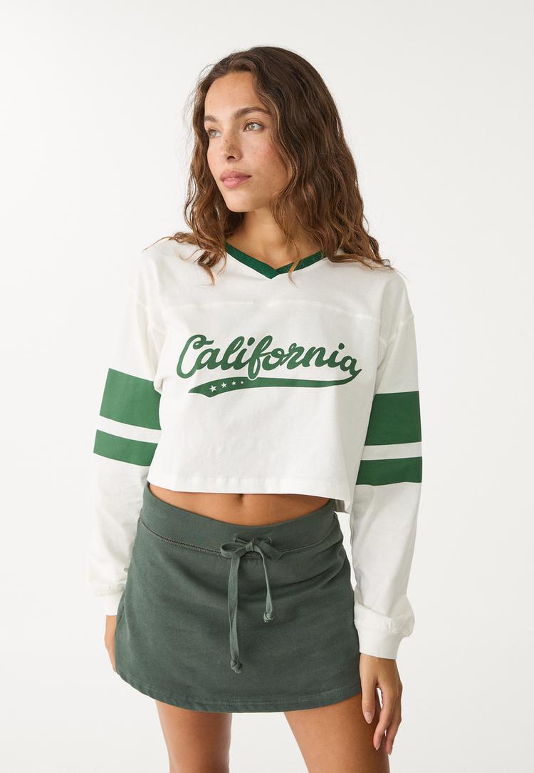 camiseta california cropped
