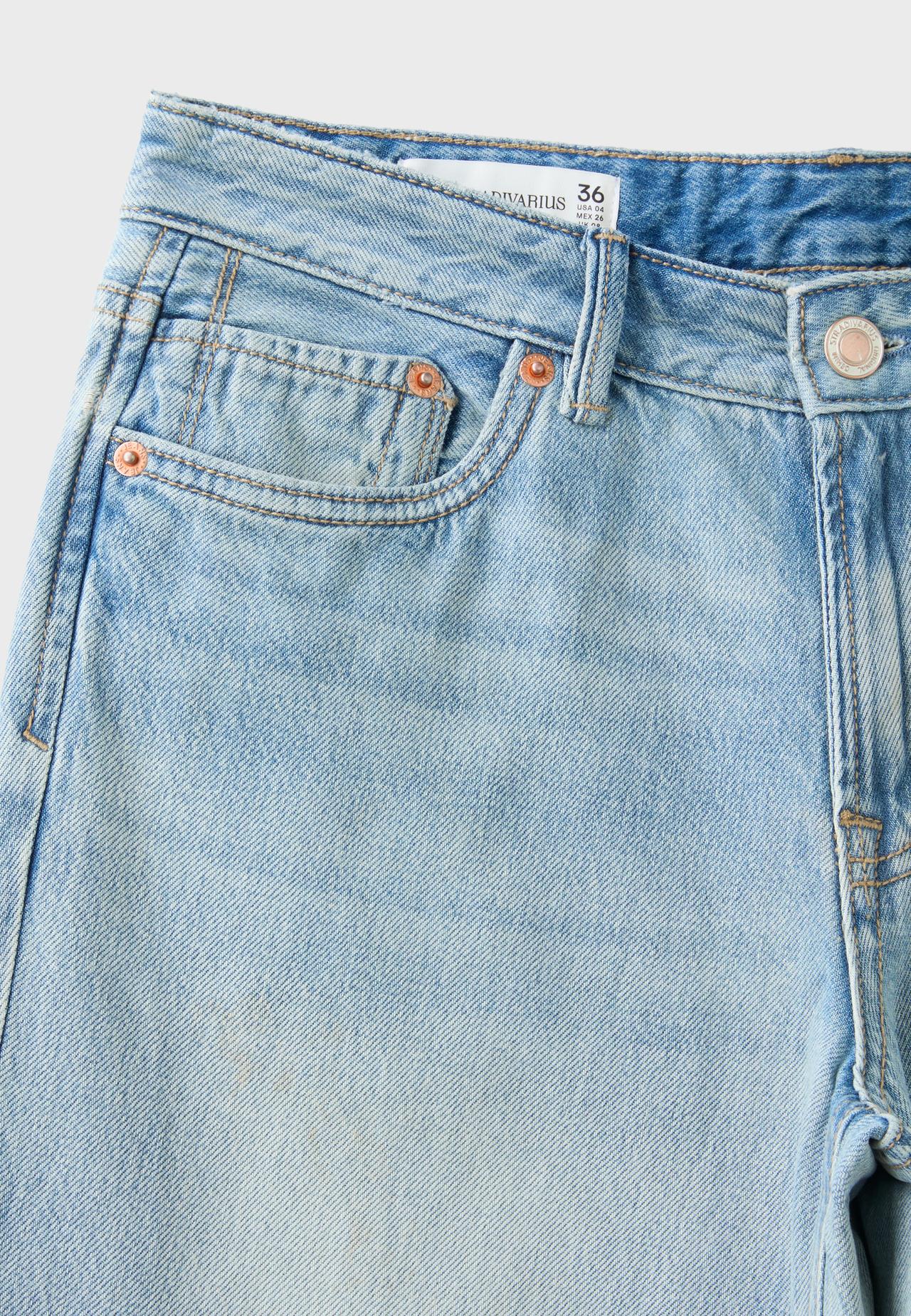 D91 low-rise wide-leg jeans — MEDIUM LIGHT BLUE DENIM