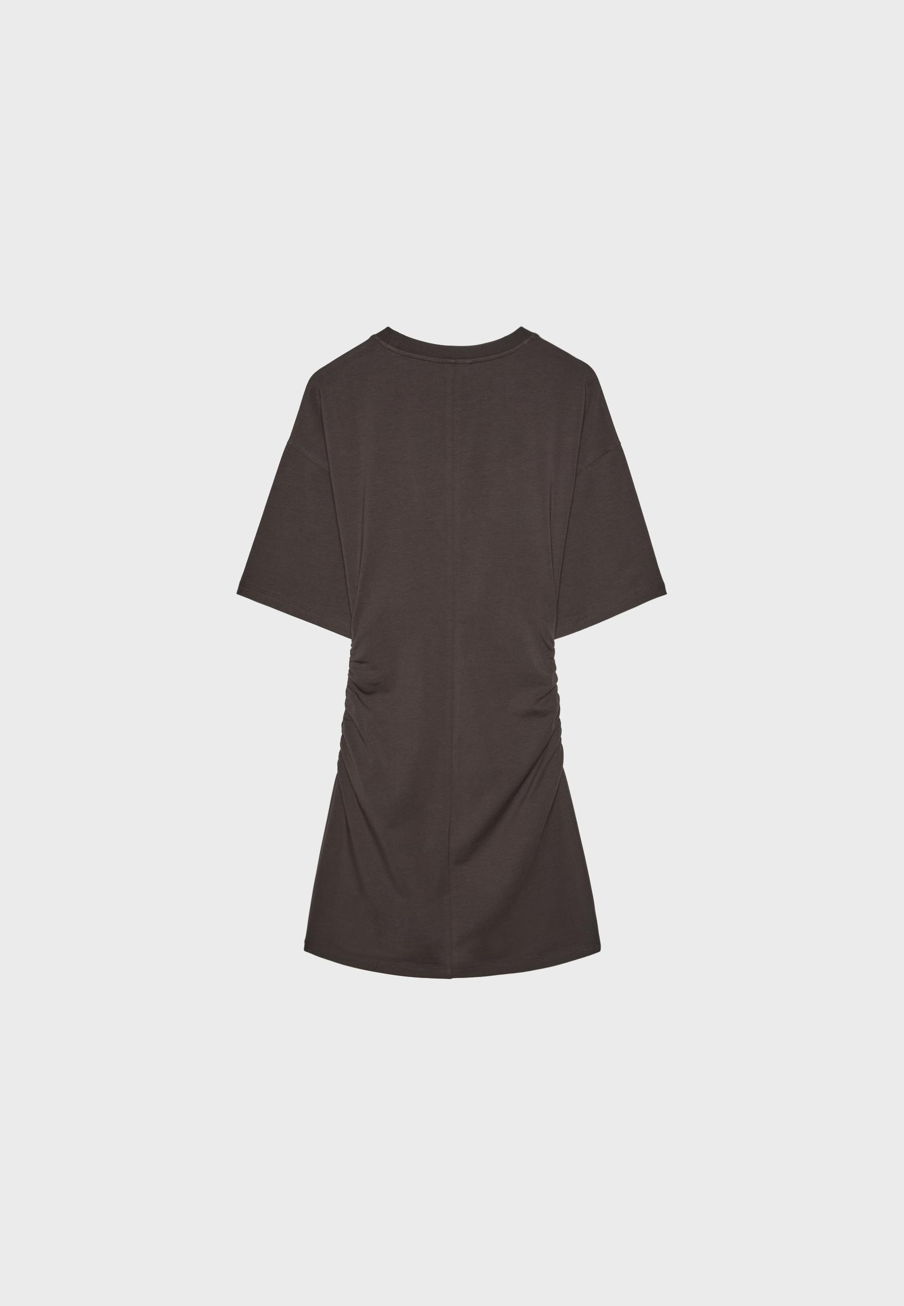 Short T-shirt dress — Brown
