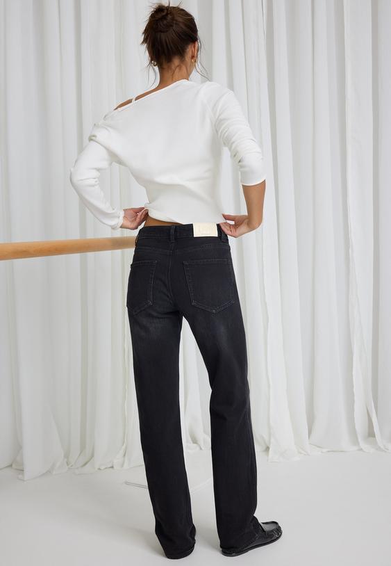 Stradivarius D98 Straight-Leg Jeans Light Bleach 12