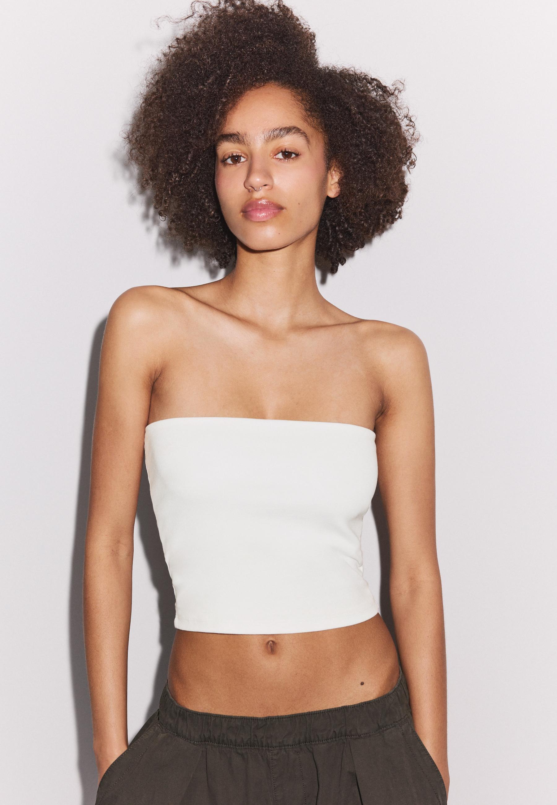 Basic bandeau top — White