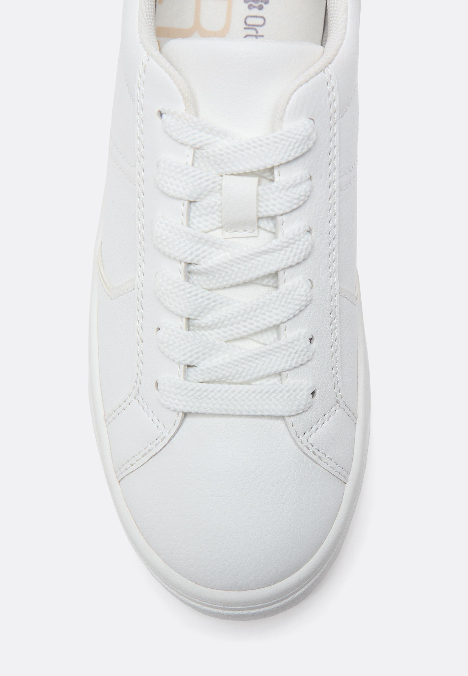Casual platform trainers — WHITE