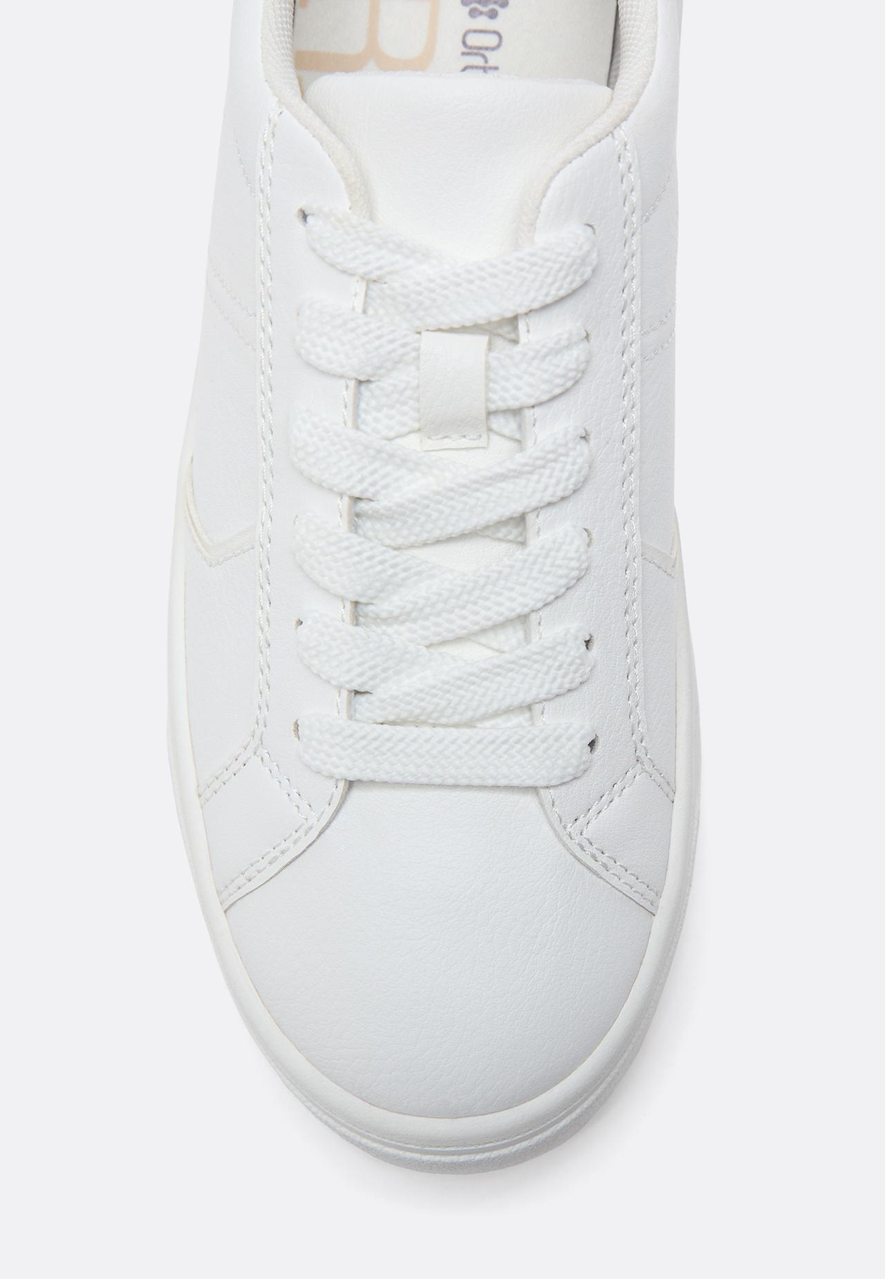 Casual platform trainers — WHITE