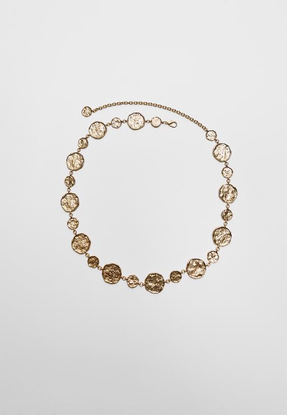 cinturon metalico placas redondas