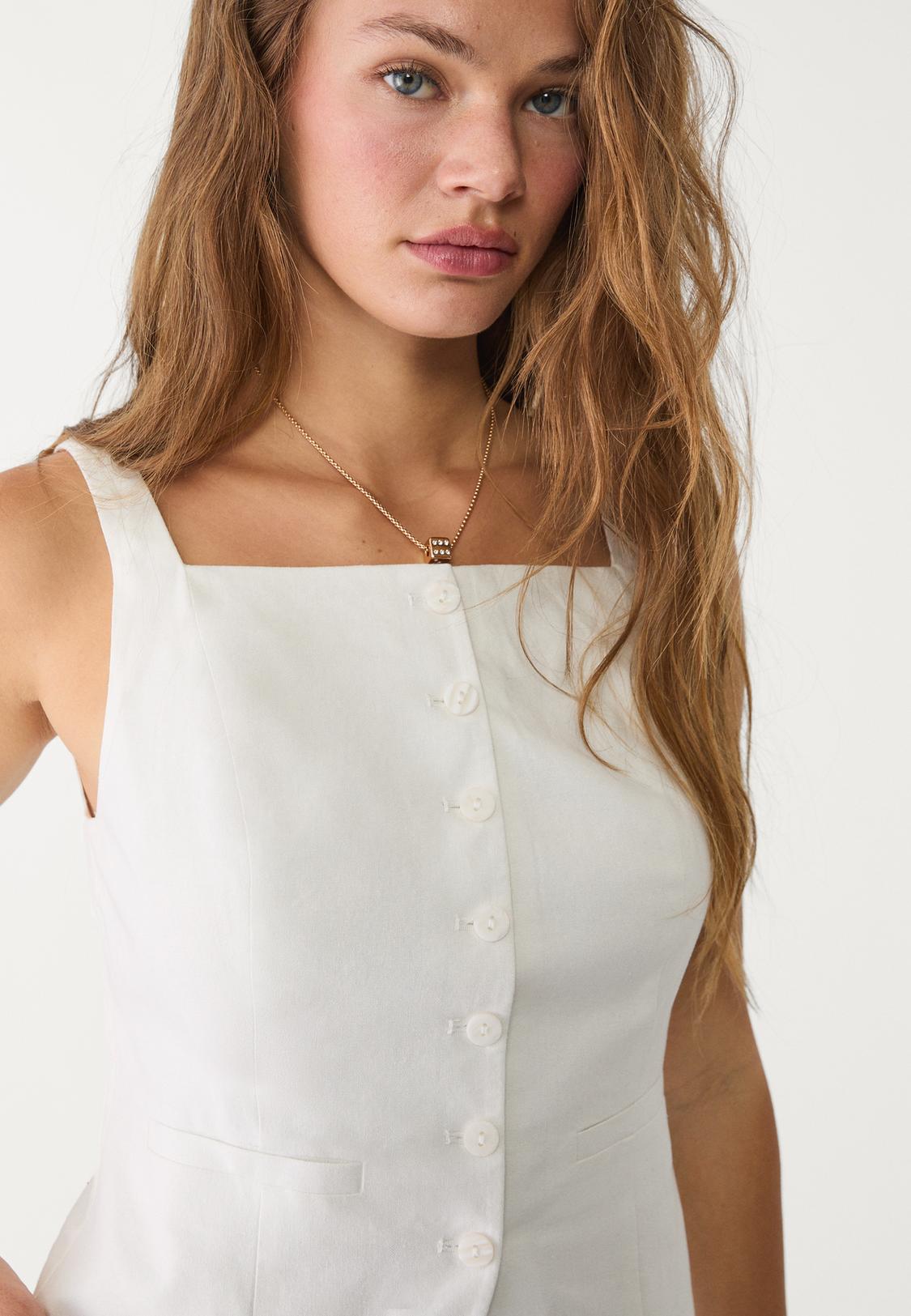 Fiocco Camicette Senza Maniche Fiocco Camicetta Senza Maniche - Main Image