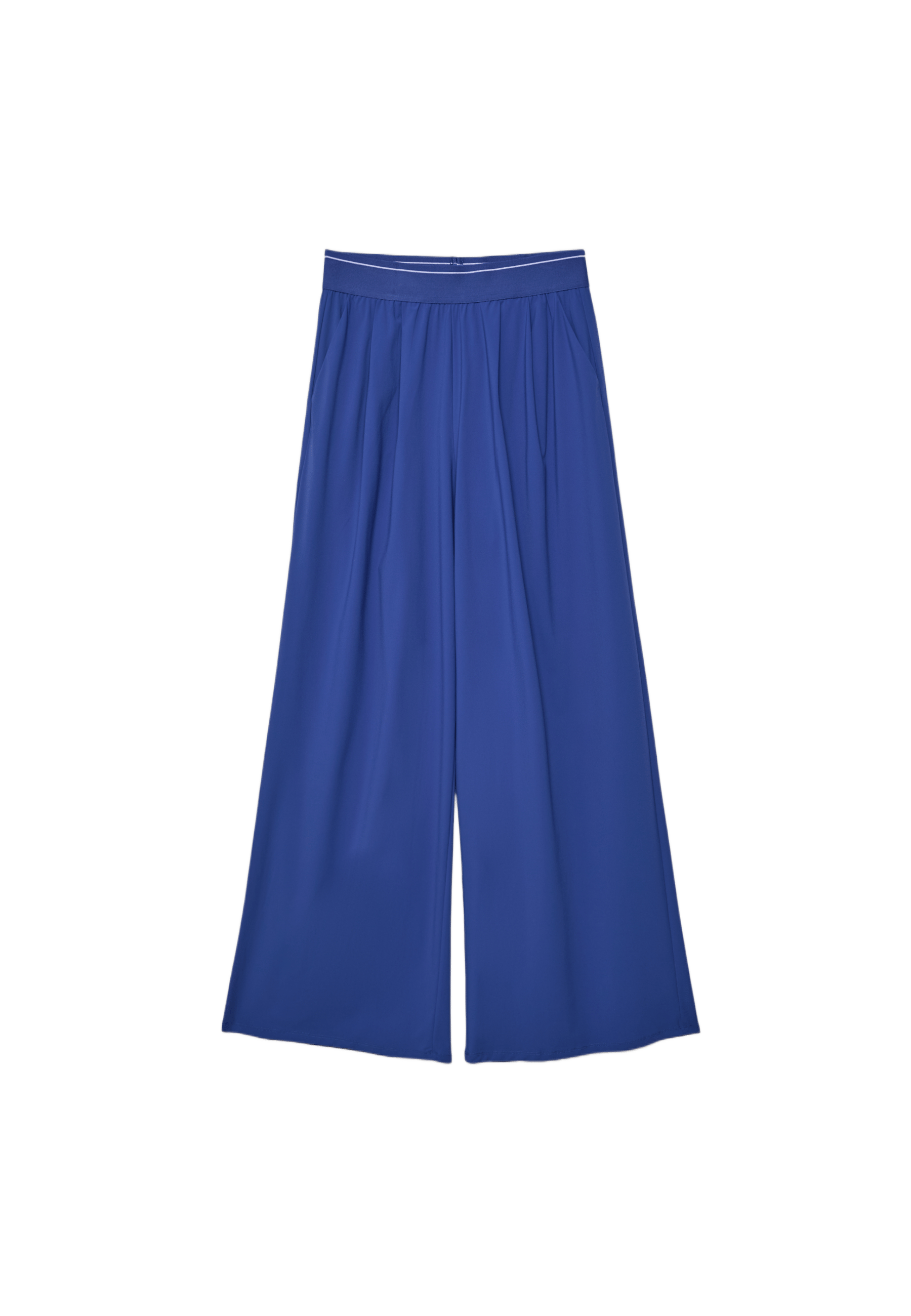 Elasticated waist palazzo joggers — Royal blue