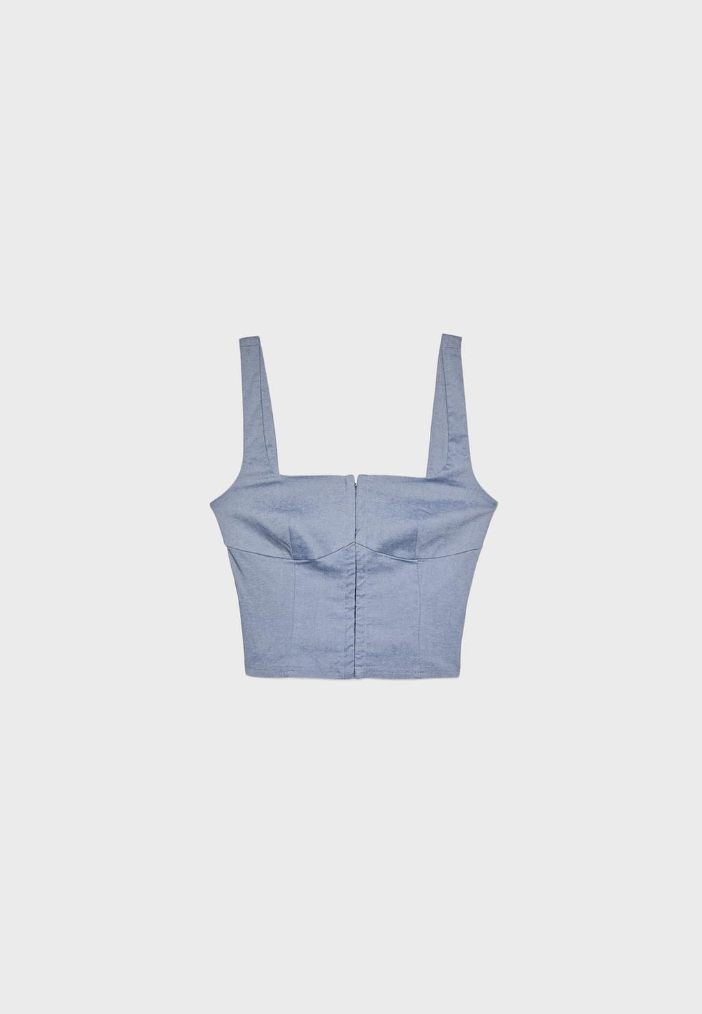 Top corset tirantes
