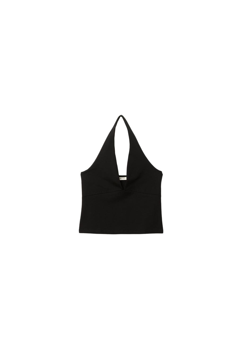 V-neck halter top