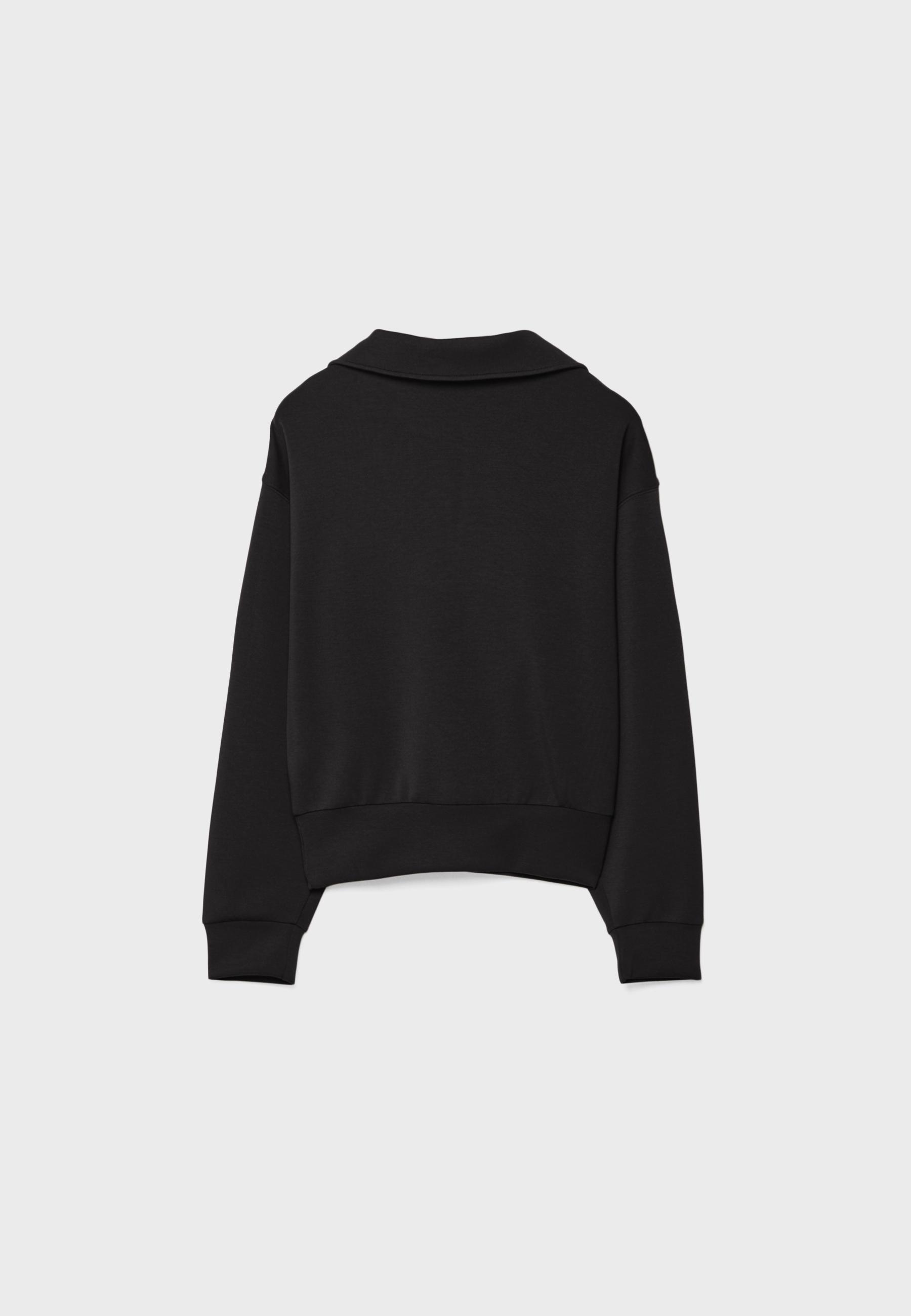 Soft-touch sweatshirt — Black