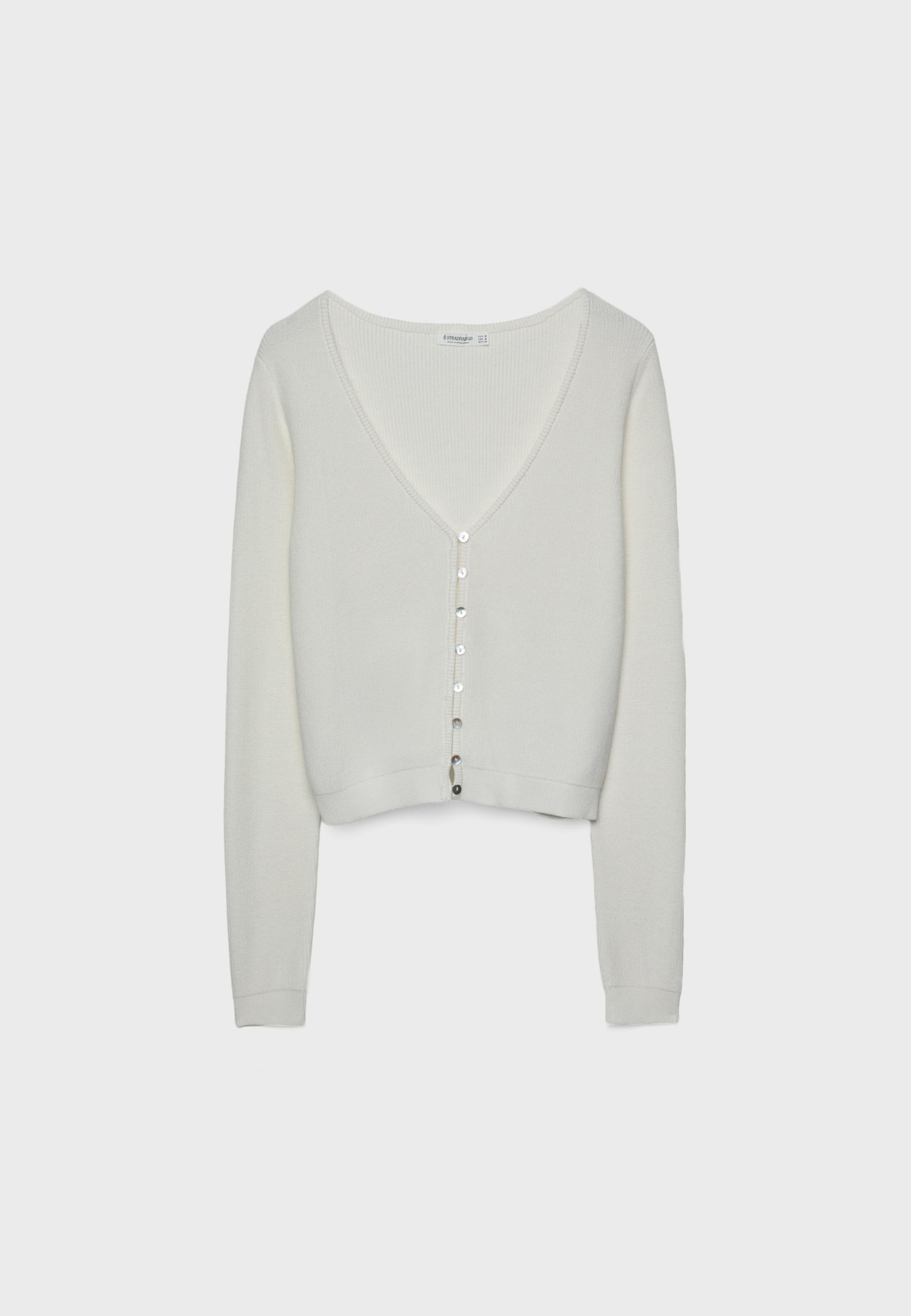 売れ筋商品|||ベルディーニ カットソー トップス レディース Women's Embellished Sleeve Knit Open Cardigan Top White White Open Front Cardigan - Ribbed Cardigan | Jones New York