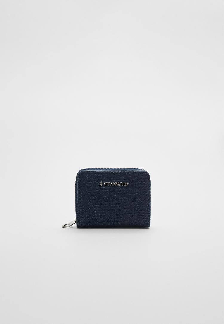 monedero rectangular denim