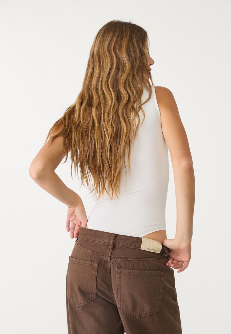 body poliamida escote cuadrado