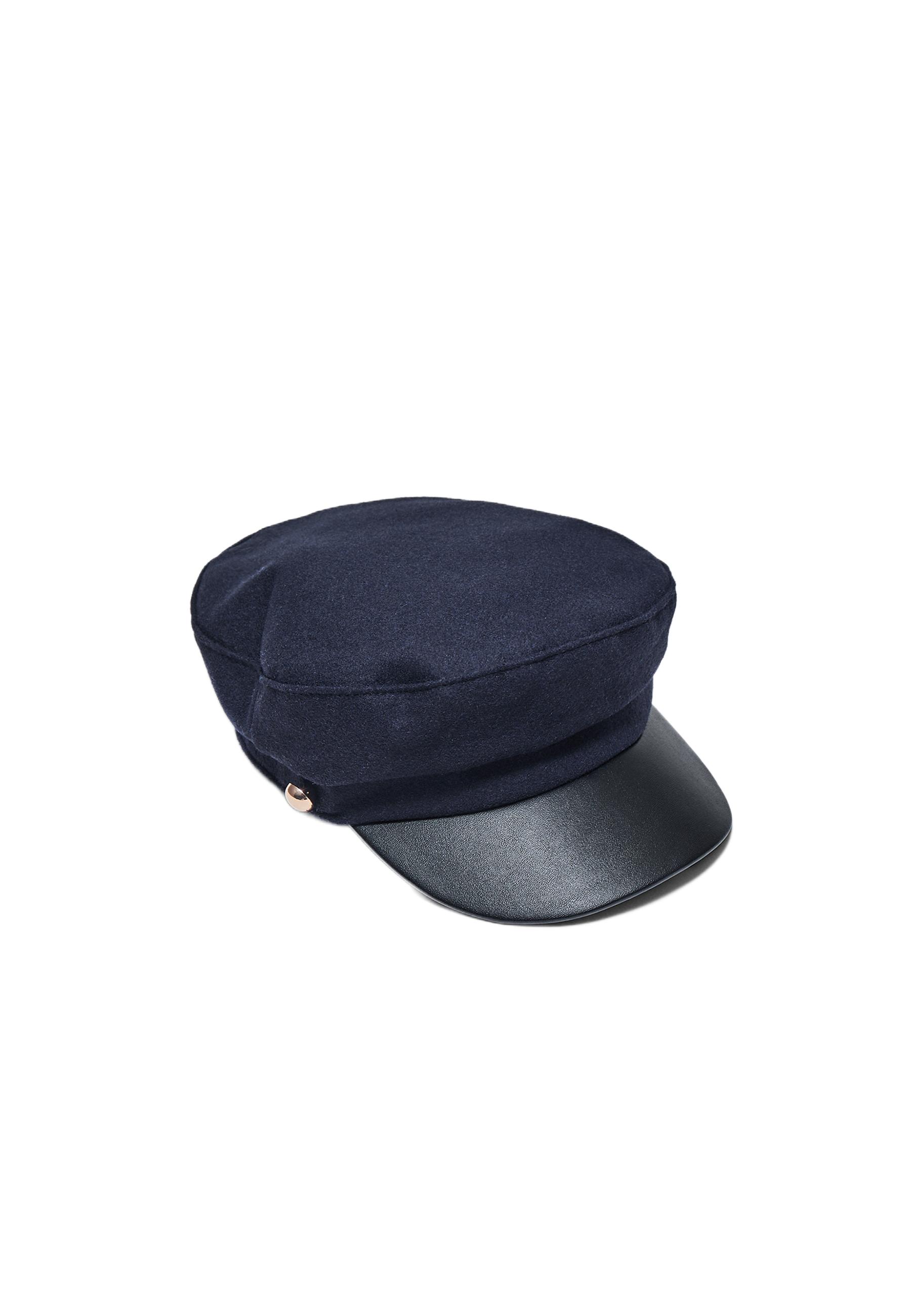 Two-tone sailor cap — Navy blue