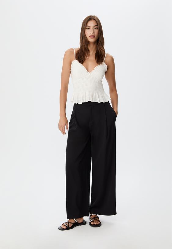 top ajustado volantes