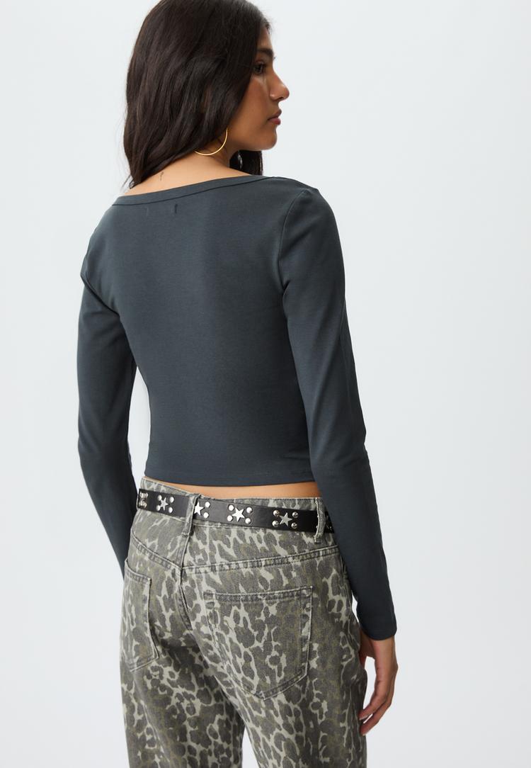 camiseta basica manga larga