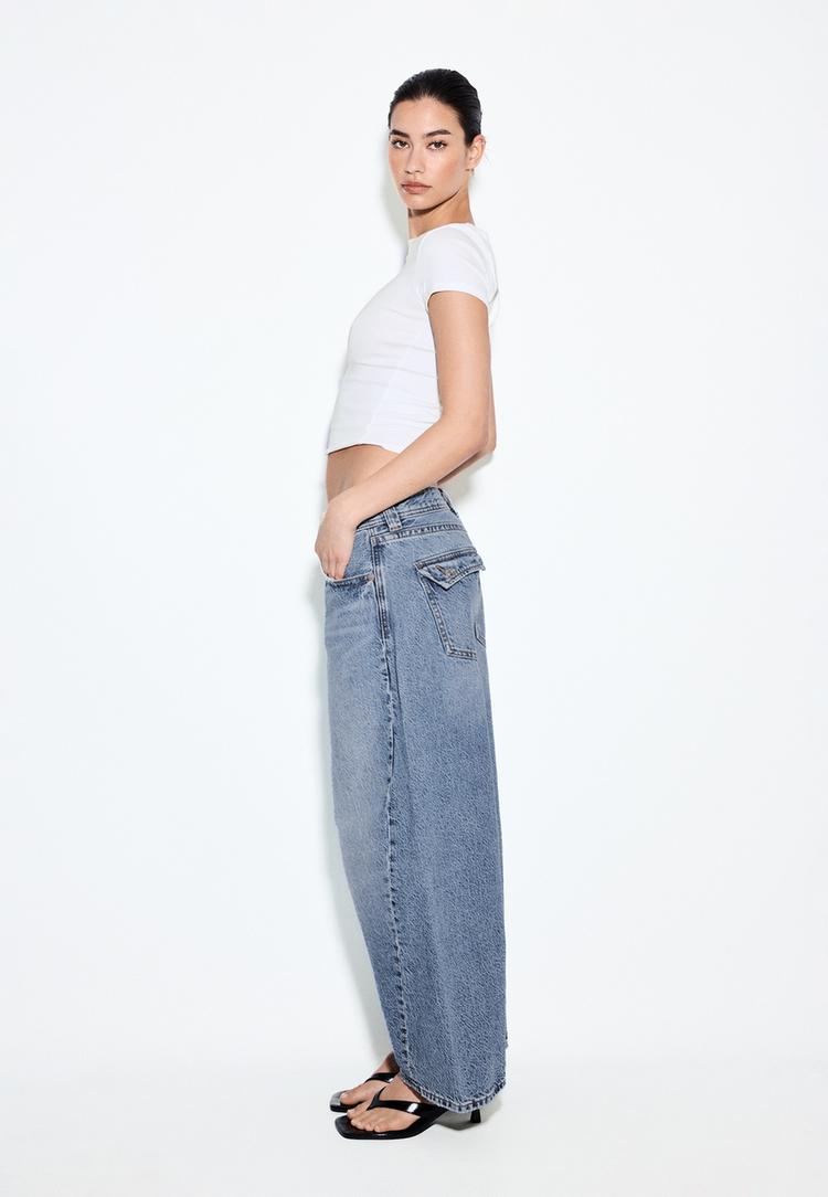 jean barrel taille basse
