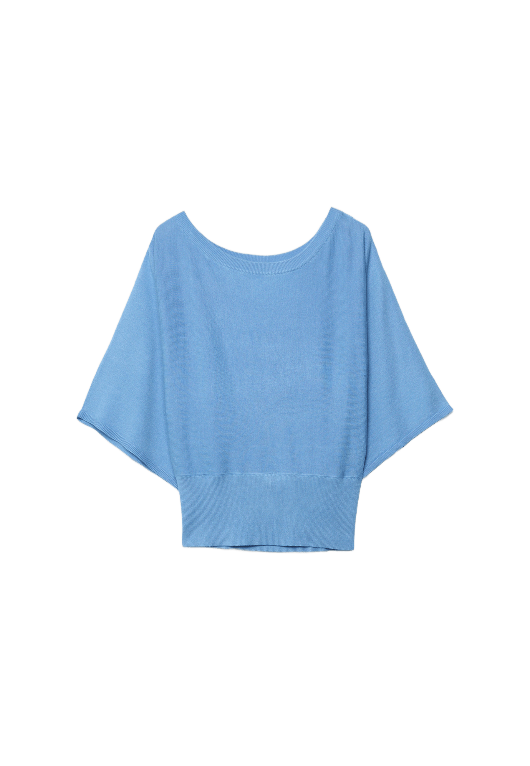 Wide sleeve knit sweater — Royal blue