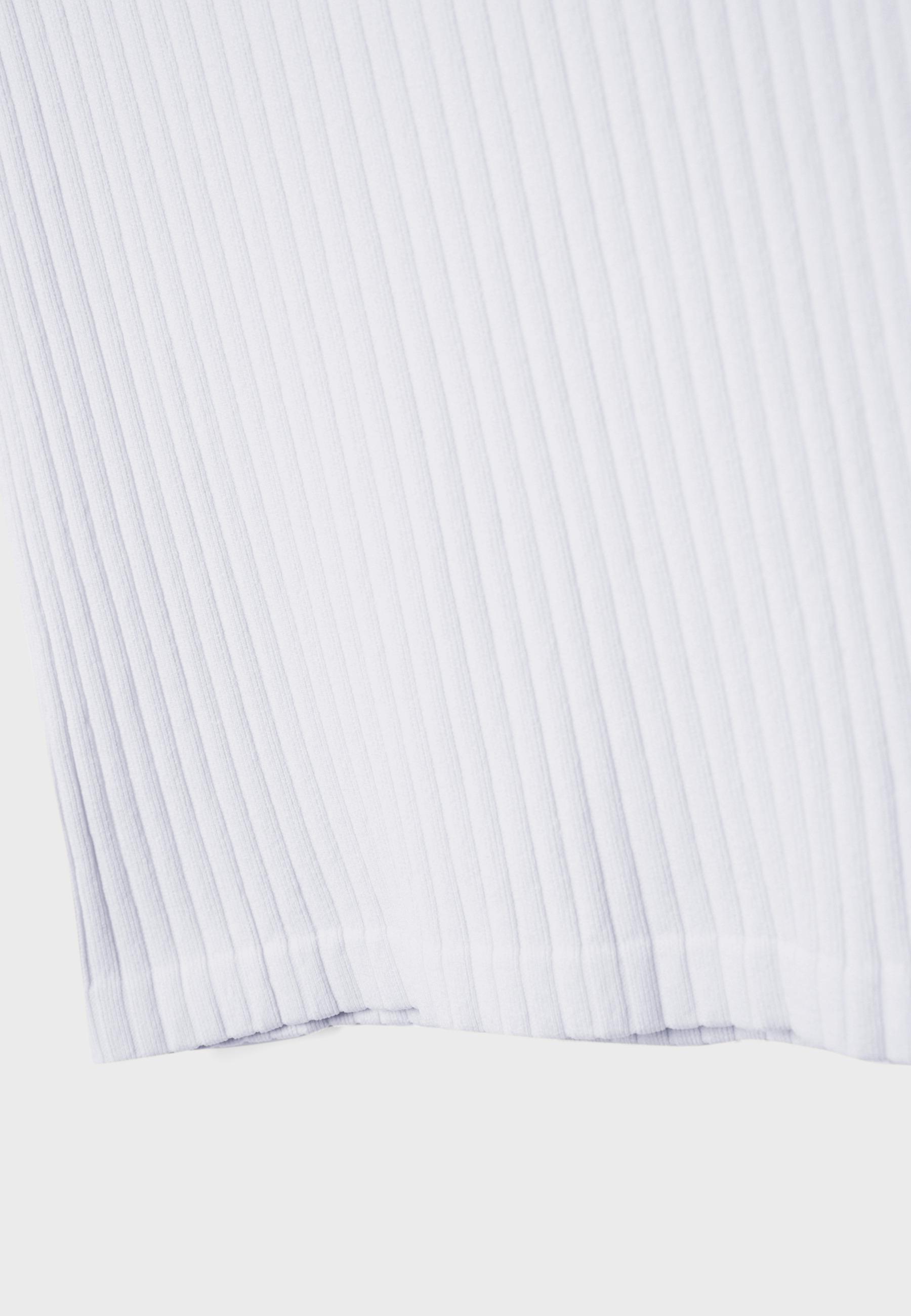 Basic seamless polo T-shirt — White