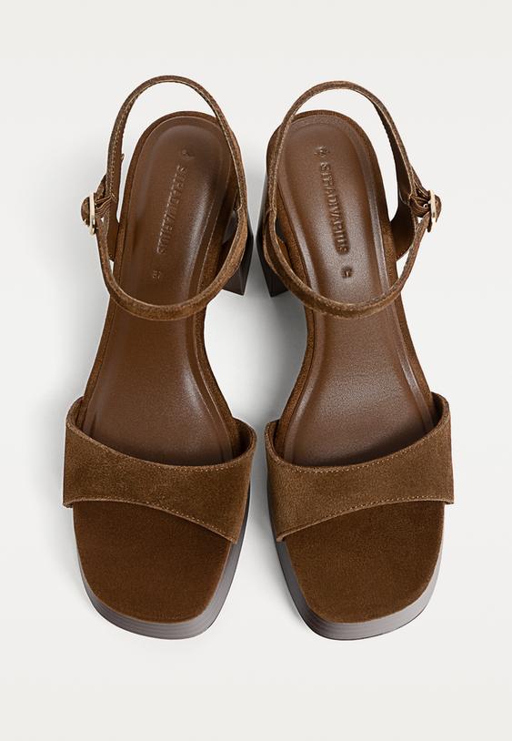 sandalias plataforma piel