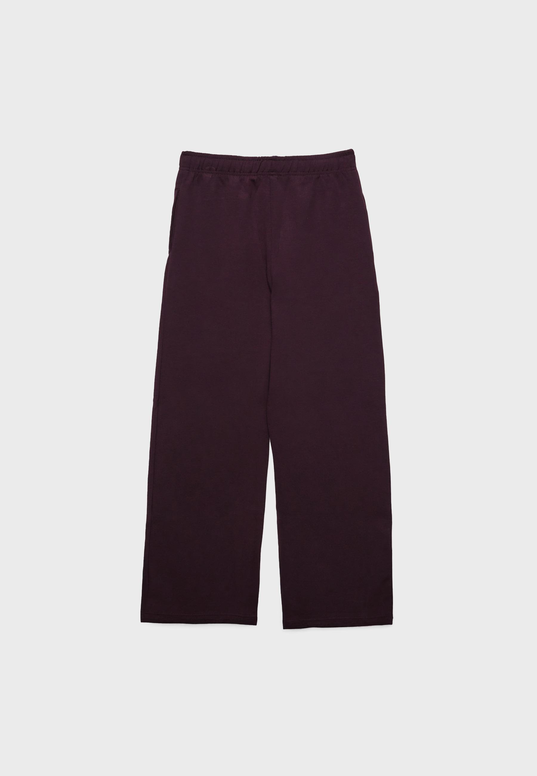 Wide-leg jogger trousers — Purple