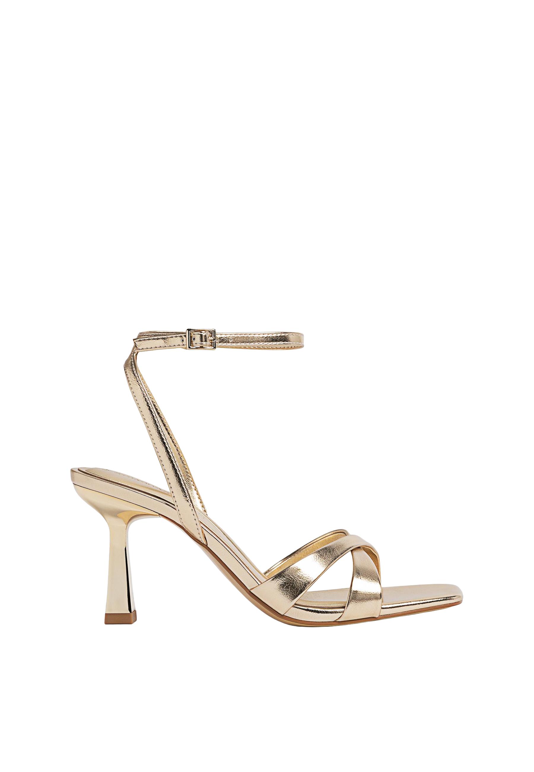 Stiletto heel sandals — GOLD