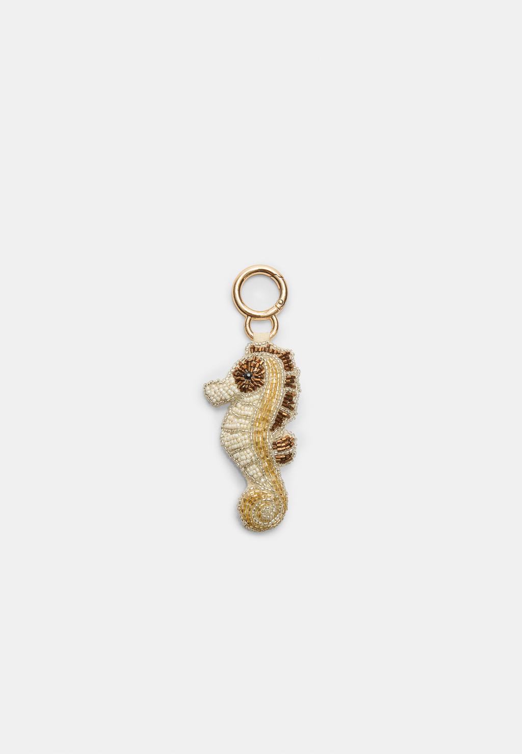 Seahorse charm key ring