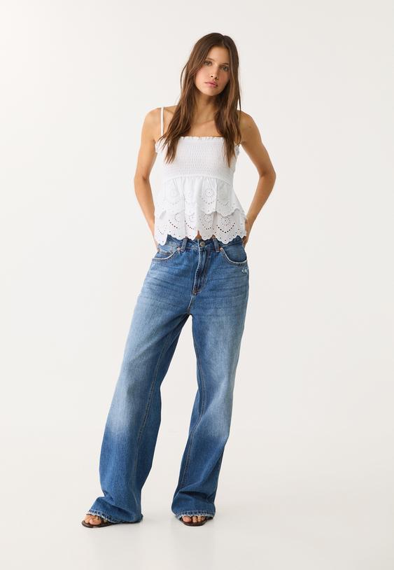 top volantes bordados