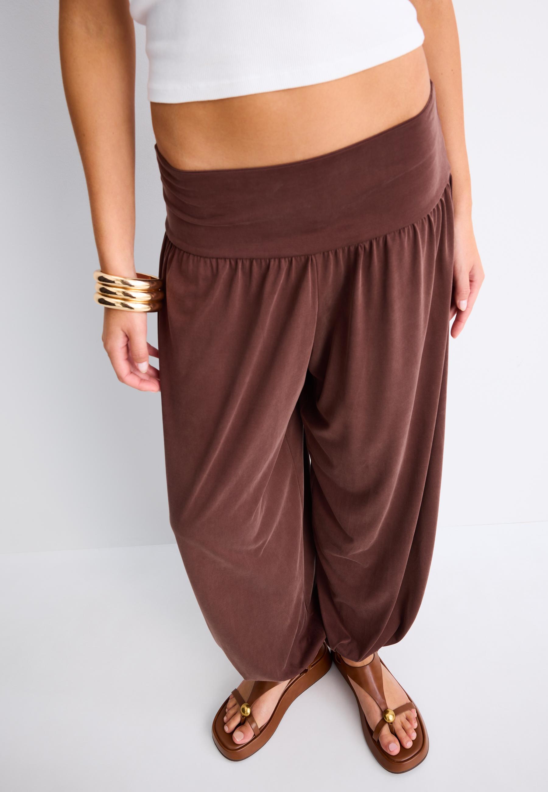 Platform sandals with detail — BROWN