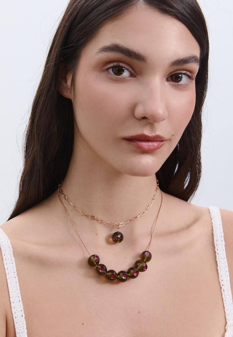 set 2 collares olivas