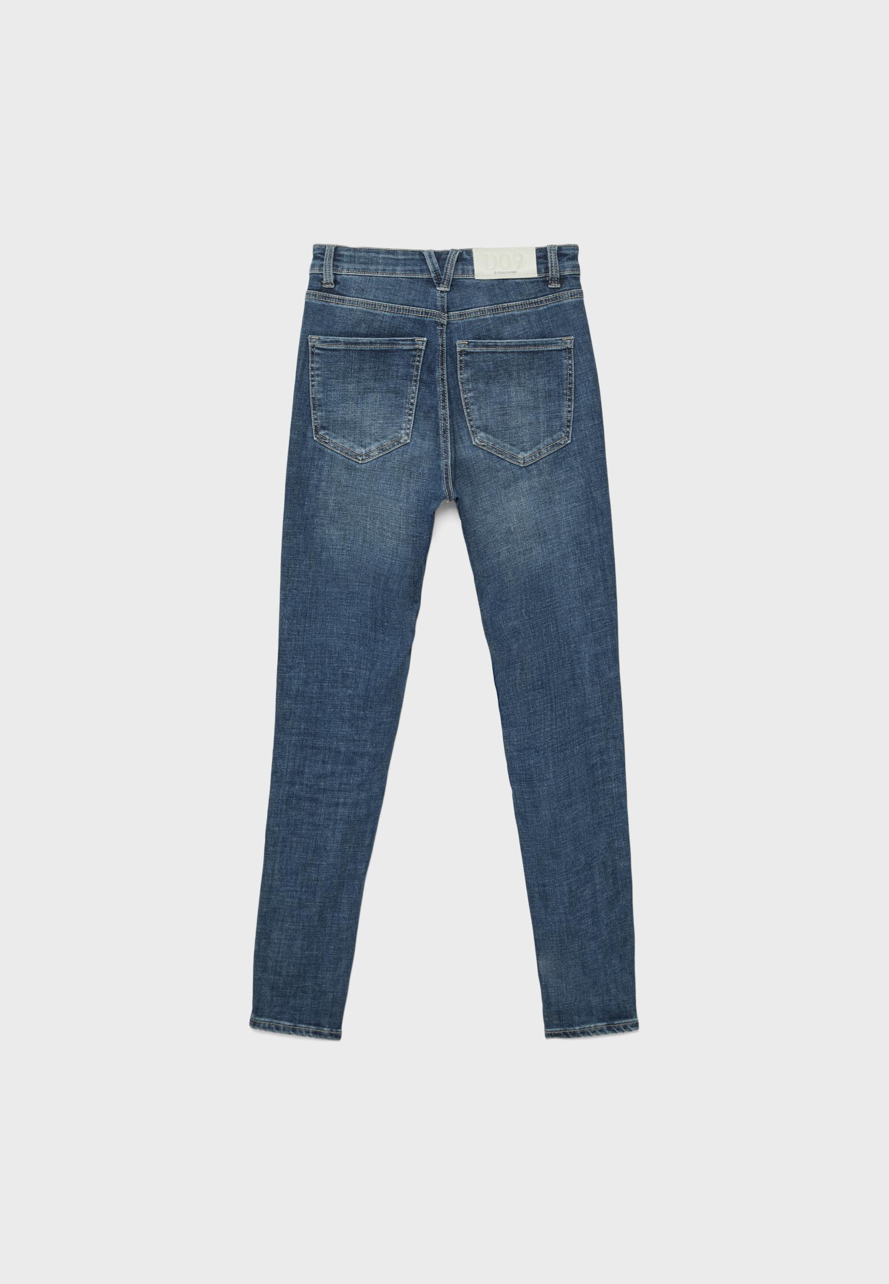 D09 süper yüksek bel skinny jean - Görsel 8