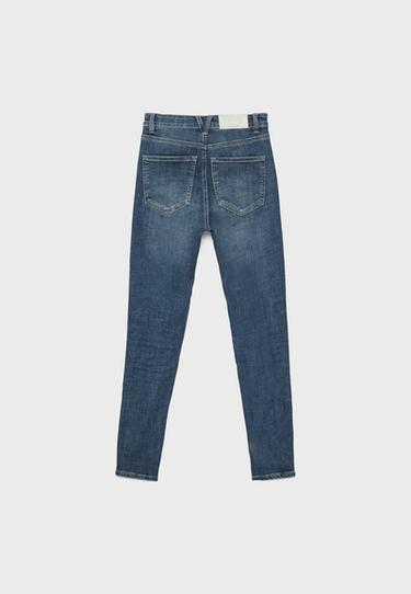 D09 Super high-waist skinny jeans — MEDIUM BLUE DENIM 8