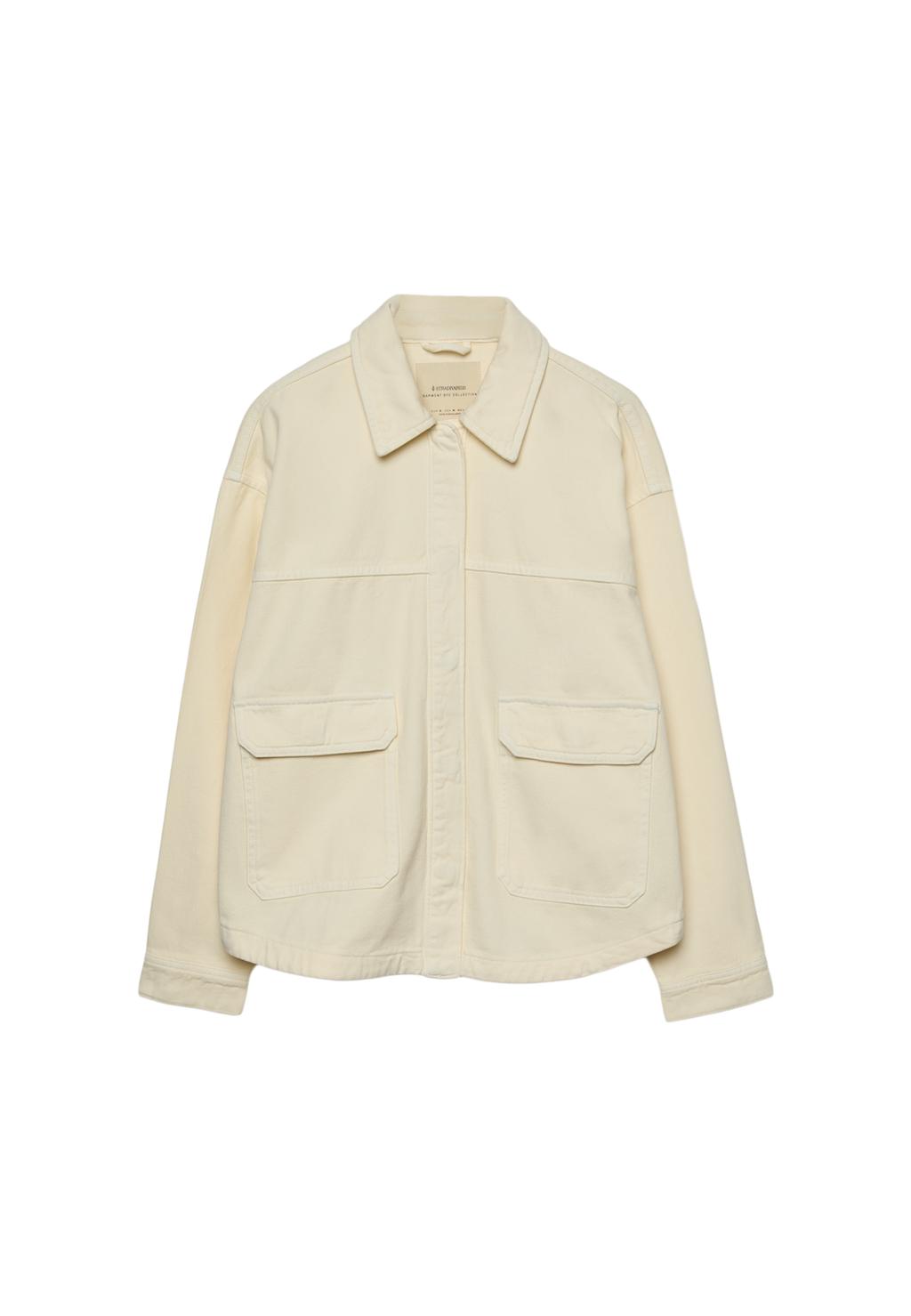 Twill overshirt with pockets