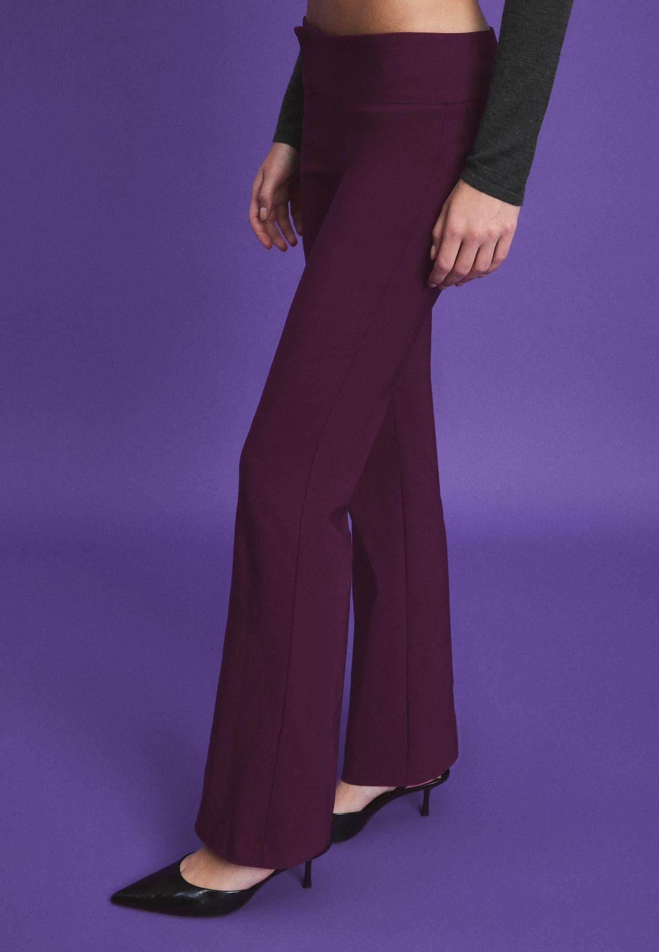 Bengaline bootcut trousers — Purple