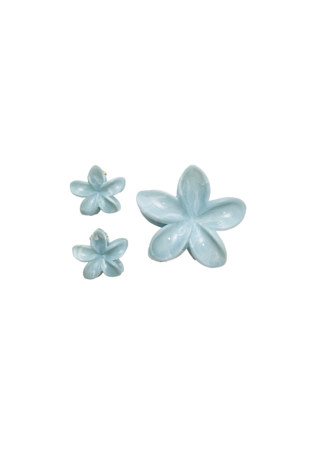 Pack of 3 floral hair clips