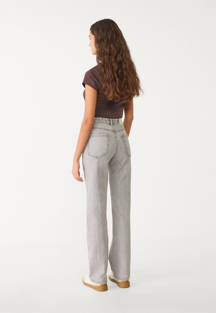 d98 jeans straight efecto vintage