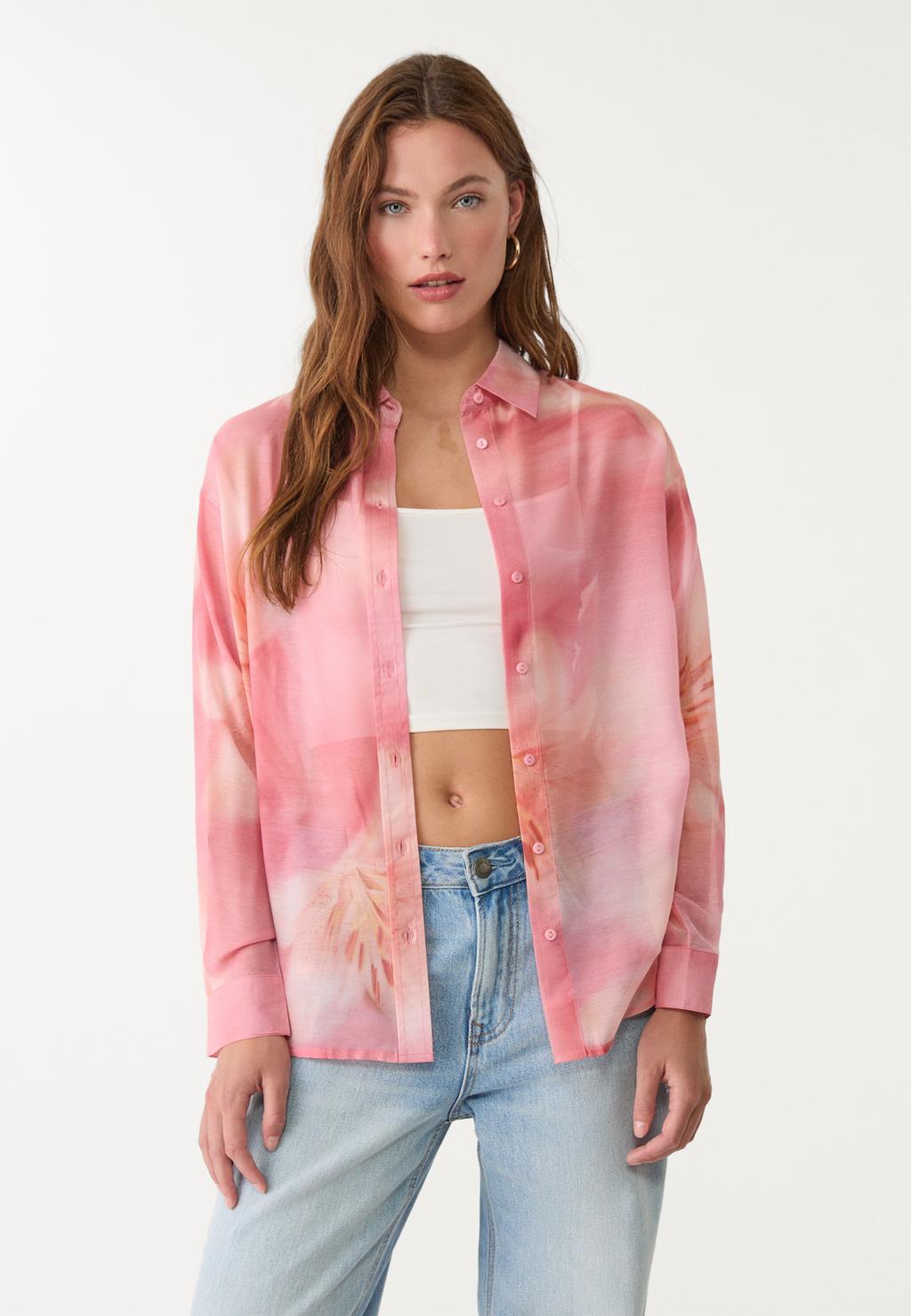 Camisa daily fluida estampada